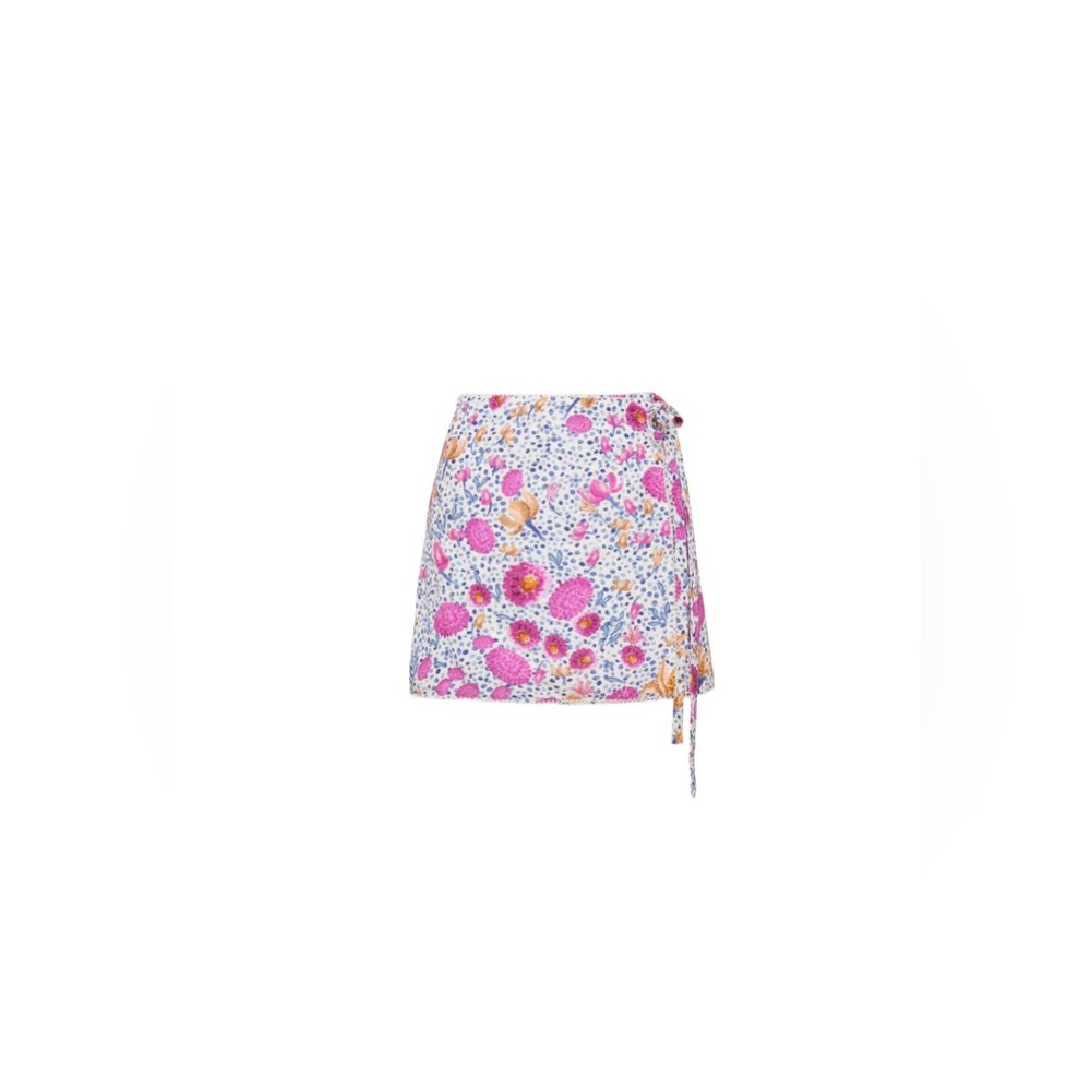 AGUA by AGUA BENDITA Luna Capullo Wrap Mini Skirt Size M/L NEW - Picture 6 of 8